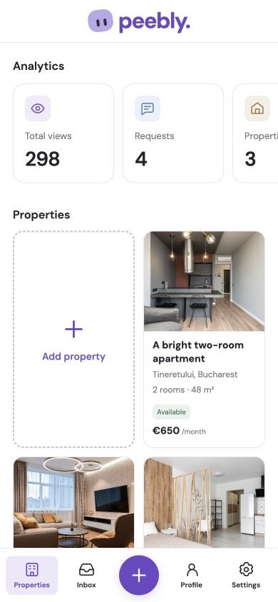 Landlord property overview at readable scale