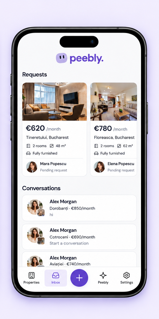 Landlord requests and conversations at readable scale